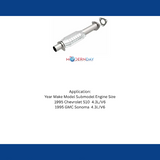 MagnaFlow direct-fit catalytic converter fits 1995 Chevrolet GM S10 4.3L and 1995 GMC Sonoma 4.3L stainless steel Federal EPA compliant OBDII 93483