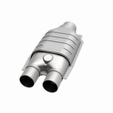 MagnaFlow universal catalytic converter 2.5 inch inlet/outlet stainless steel Federal EPA compliant OBDII 93507