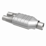 MagnaFlow universal catalytic converter 2.5 inch inlet/outlet stainless steel Federal EPA compliant OBDII 93507
