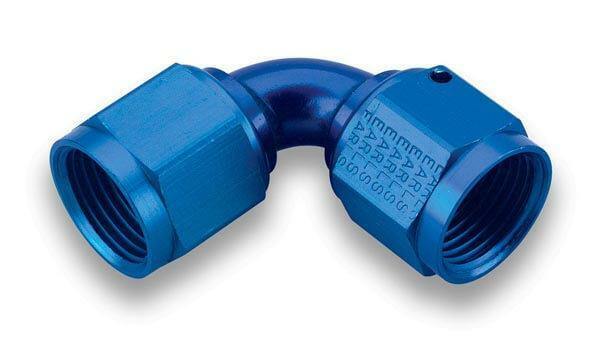 Earls 90 Degree -6 AN Female to Female Swivel - 935106ERL