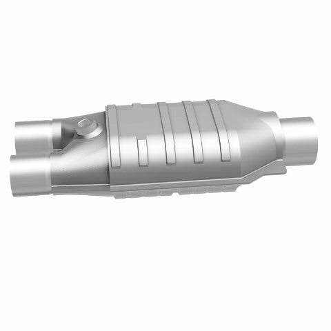 MagnaFlow universal catalytic converter 2.5 inch inlet/outlet stainless steel Federal EPA compliant OBDII 93537