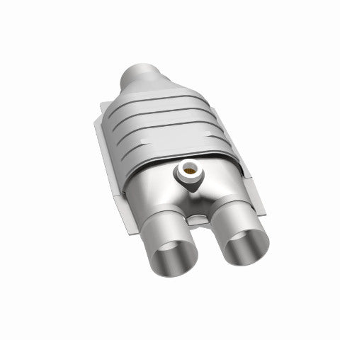 MagnaFlow universal catalytic converter 2.5 inch inlet/outlet stainless steel Federal EPA compliant OBDII 93537