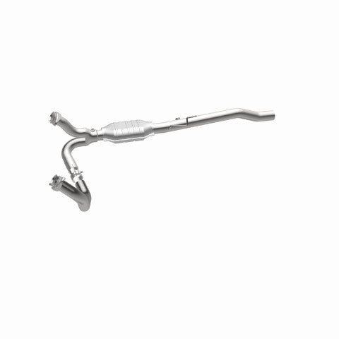 MagnaFlow direct-fit catalytic converter for 2002-2003 Ram 4.7 inch inlet/outlet stainless steel Federal EPA compliant OBDII 93614