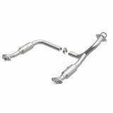 MagnaFlow direct-fit catalytic converter fits 2006-2010 Ford Explorer, 2007-2010 Ford Explorer Sport Trac, and additional vehicles and 2006-2009 Expl/Mtnr 4.6L stainless steel CARB