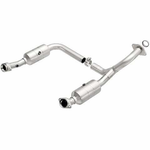 MagnaFlow direct-fit catalytic converter fits 2006-2010 Ford Explorer, 2007-2010 Ford Explorer Sport Trac, and additional vehicles and 2006-2009 Expl/Mtnr 4.6L stainless steel CARB