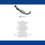 MagnaFlow direct-fit catalytic converter for 2004-2008 Ford F-150 5.4L driver side stainless steel Federal EPA compliant OBDII 93664