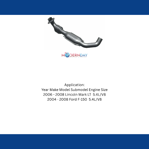 MagnaFlow direct-fit catalytic converter for 2004-2008 Ford F-150 5.4L driver side stainless steel Federal EPA compliant OBDII 93664