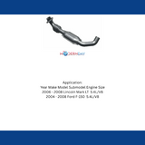 MagnaFlow direct-fit catalytic converter for 2004-2008 Ford F-150 5.4L driver side stainless steel Federal EPA compliant OBDII 93664