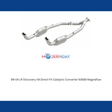 MagnaFlow direct-fit catalytic converter fits 1999-2002 Land Rover Discovery 4.0L and 2003-2004 Land Rover Discovery 4.6L stainless steel Federal EPA compliant OBDII 93689