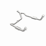 MagnaFlow direct-fit catalytic converter fits 1996-2002 Land Rover Range Rover HSE 4.6L and 1996-2000 Land Rover Range Rover 4.0L stainless steel Federal EPA compliant OBDII 93694