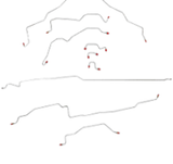 t 94-95 Dodge Ram 1500 Brake Line Kit 2WD Reg Cab/Short Bed Stainless Steel Fine Lines