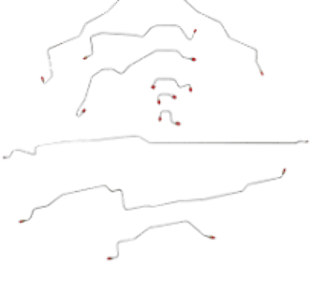 t 94-95 Dodge Ram 1500 Brake Line Kit 2WD Reg Cab/Short Bed Stainless Steel Fine Lines