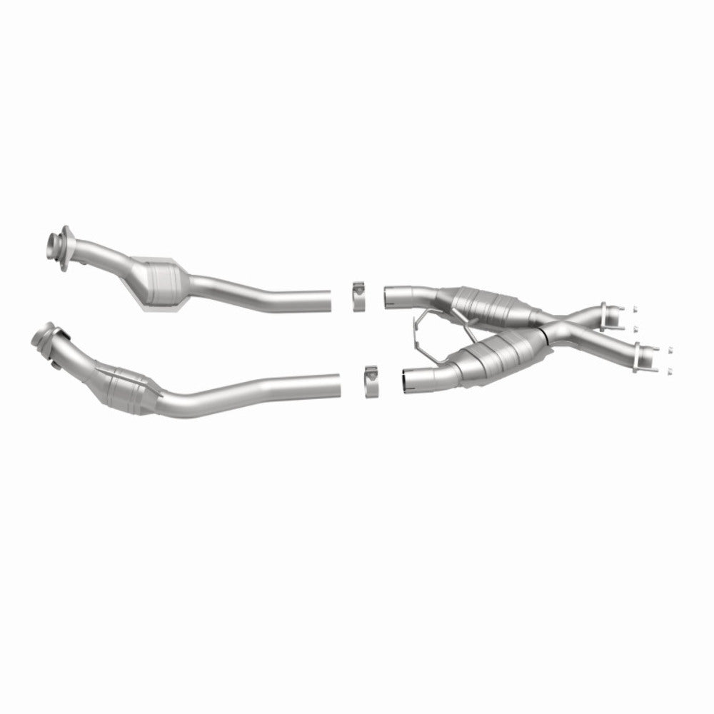 MagnaFlow direct-fit catalytic converter for 1994-1995 Ford Mustang 5.0L stainless steel CARB compliant 444062
