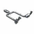 MagnaFlow direct-fit catalytic converter fits 1994-1997 Ford Thunderbird and Mercury Cougar. Hardware is included to eliminate the hassle of working with corroded factory parts and