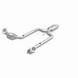 MagnaFlow direct-fit catalytic converter fits 1994-1997 Ford Thunderbird and Mercury Cougar. Hardware is included to eliminate the hassle of working with corroded factory parts and