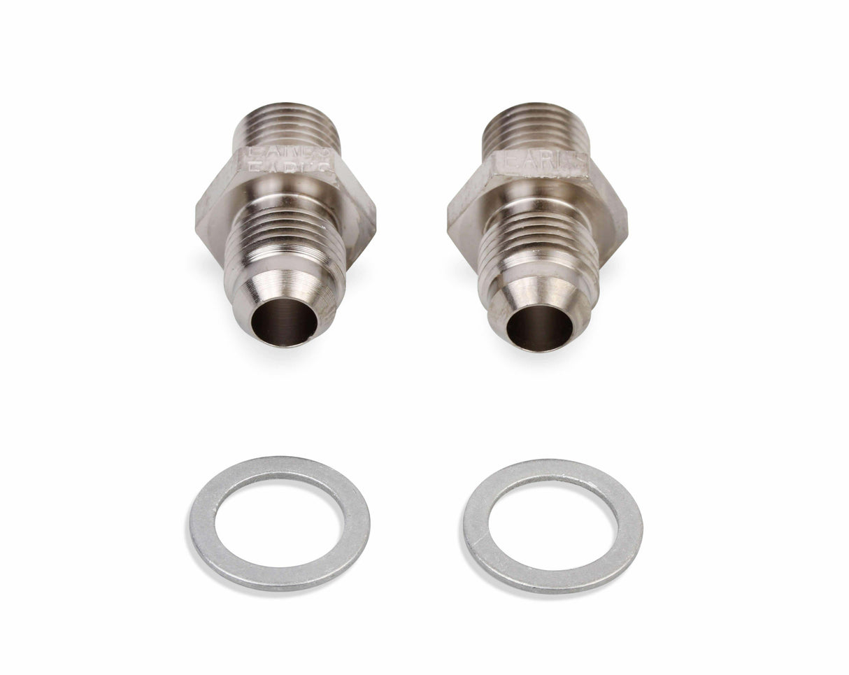 Straight Transmission Adapter -6 Male to 1/4-18 NPSM Male - 940006ERL AN fitting
