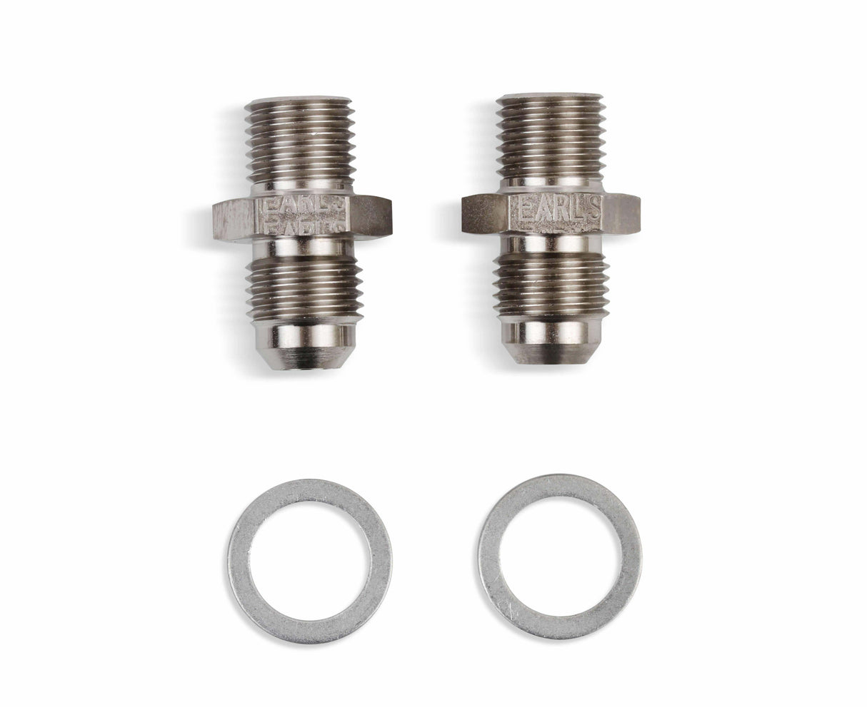 Straight Transmission Adapter -6 Male to 1/4-18 NPSM Male - 940006ERL AN fitting