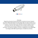 MagnaFlow universal catalytic converter stainless steel Federal EPA compliant OBDII 94014