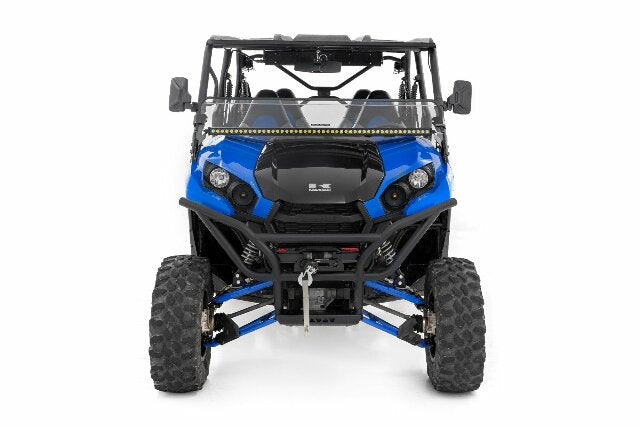 Fits Kawasaki Teryx LED Light Cage Mount 50" Black Single Row White DRL 94016