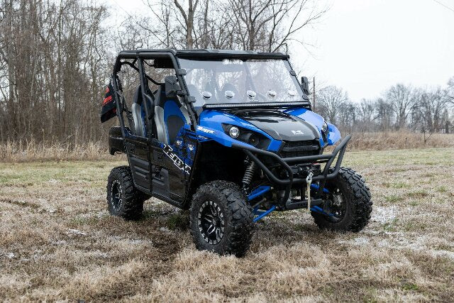 Fits Kawasaki Teryx LED Light Cage Mount 50" Black Single Row White DRL 94016