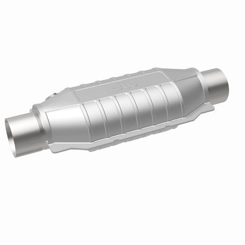 MagnaFlow universal catalytic converter 2.25 inch inlet/outlet stainless steel CARB compliant OBDII 94035