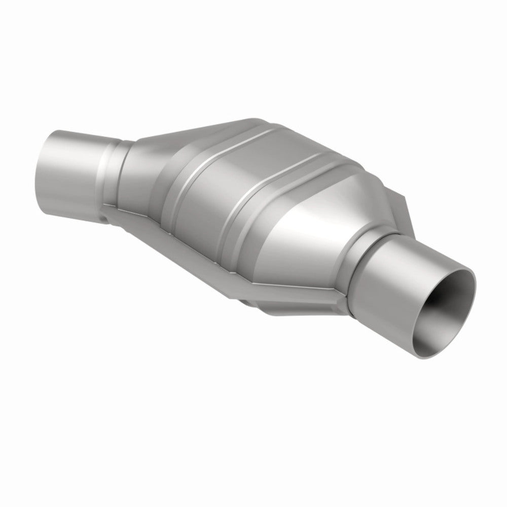 MagnaFlow universal catalytic converter 2.25 inch inlet/outlet stainless steel CARB compliant OBDII 94075