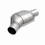 MagnaFlow universal catalytic converter 2.5 inch inlet/outlet stainless steel CARB compliant OBDII 94076