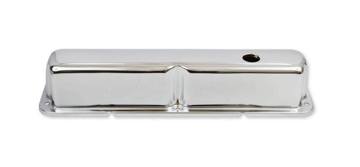 Mr. Gasket chrome valve covers with baffle Ford steel 9412