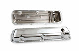 Mr. Gasket chrome valve covers with baffle Ford steel 9413