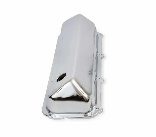 Mr. Gasket chrome valve covers with baffle Ford steel 9413