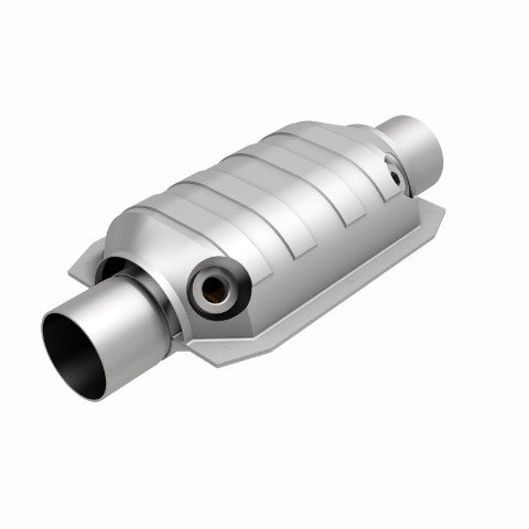 MagnaFlow universal catalytic converter 2.25 inch inlet/outlet stainless steel CARB compliant OBDII 94165
