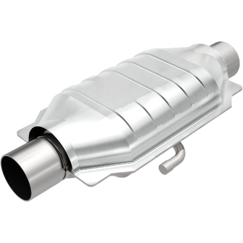MagnaFlow universal catalytic converter 2.5 inch inlet/outlet stainless steel CARB compliant OBDII 94216