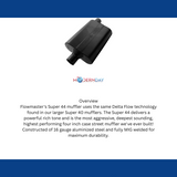 Performance Muffler for 1984-1998 Ford Fusion stainless steel