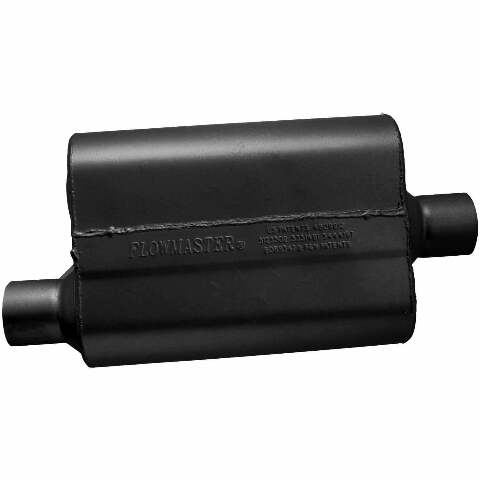 Flowmaster 942541- 40 Series Delta Flow Chambered Muffler - 2.50 Offset In / 2.50 Center Out - Aggressive Sound