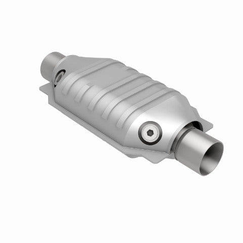 MagnaFlow universal catalytic converter 2.25 inch inlet/outlet stainless steel CARB compliant OBDII 94265