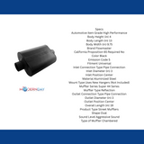 Performance Muffler stainless steel