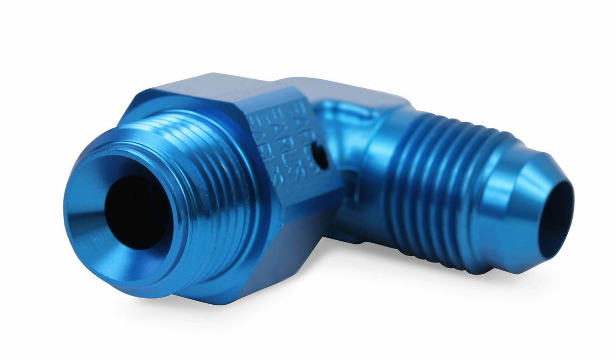 90 Degree -6 AN Male to 5/8-18 Inverted Flare Male Swivel - 949096ERL