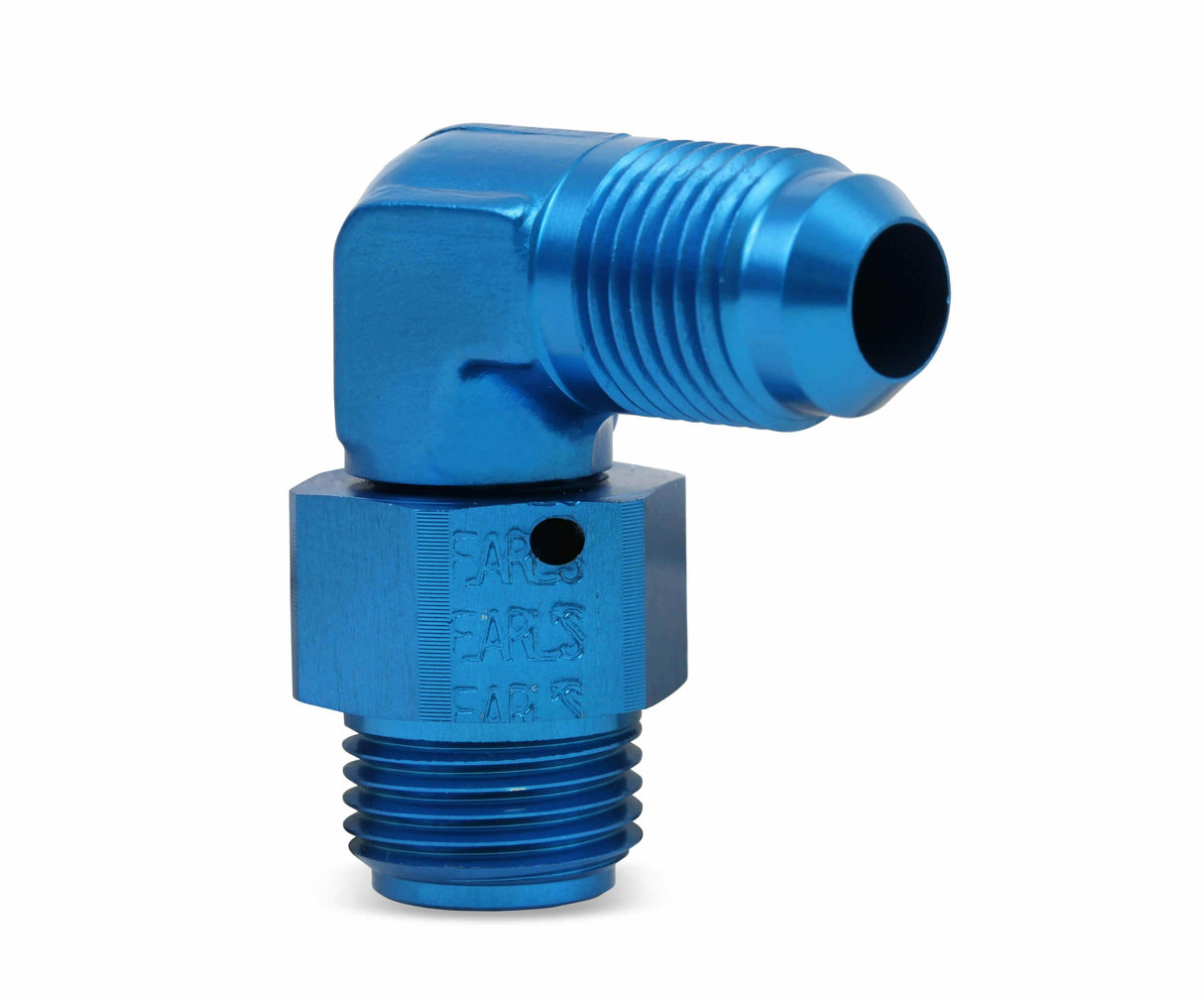 90 Degree -6 AN Male to 5/8-18 Inverted Flare Male Swivel - 949096ERL