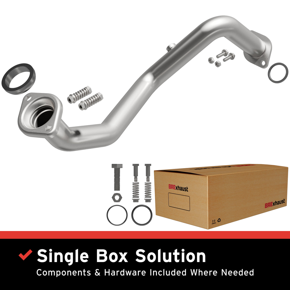 2006-2012 Toyota RAV4 Direct-Fit Front Pipe Kit 107-0229 stainless steel