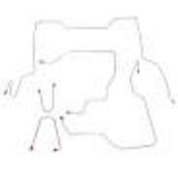 Brake Line Kit for 1995-2000 Chevy Silverado 2500/3500 Complete Brake Lien Kit Ext Cab SRW 4WD short bed