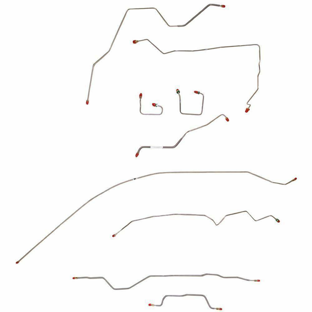 t 95-01 Jeep Cherokee Brake Line and Hose Kit No ABS Stainless Steel BLH94 Fine Lines