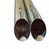 t 95-16 Harley Davidson Angle Cut Slip On Muffler Chrome Exhaust 1.75 Baffle Jones Exhaust