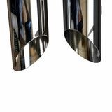 95-16 Harley Davidson Angle Cut Slip On Muffler Chrome Exhaust 2 Baffle Jones Exhaust 6 inch