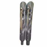 95-16 Harley Davidson Angle Cut Slip On Muffler No Baffle Chrome Exhaust Jones Exhaust 1 inch
