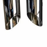 t 95-16 Harley Davidson Reverse Angle Slip On Muffler Chrome Exhaust 2.5 Baffle Jones Exhaust