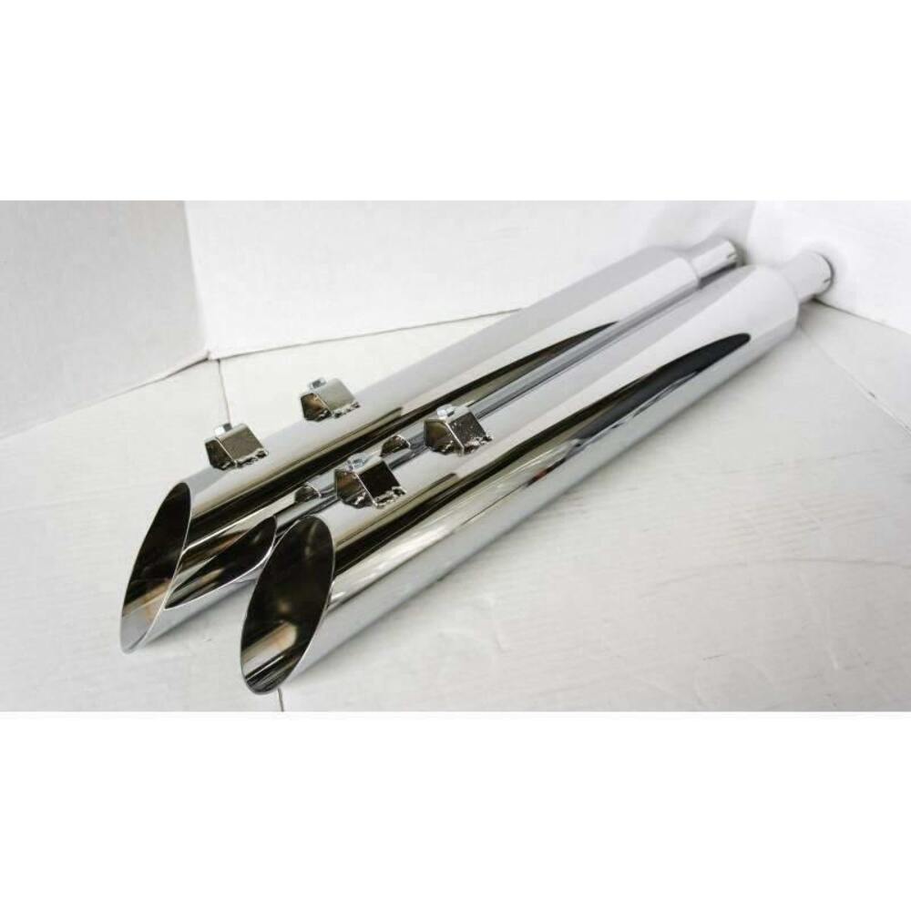 t 95-16 Harley Davidson Touring Model Reverse Angle Slip On Muffler 2 Baffle Jones Exhaust