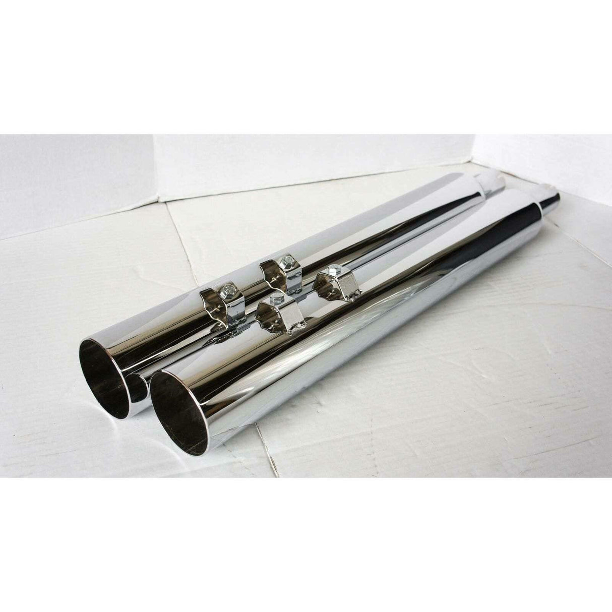 95-16 Harley Electra Glide Straight Cut Slip On Muffler 2 Baffle Jones Exhaust 8 inch