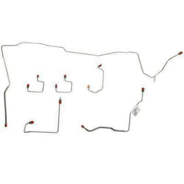 t 95-96 Jeep Grand Cherokee Front Brake Line Kit Stainless Steel Fine Lines