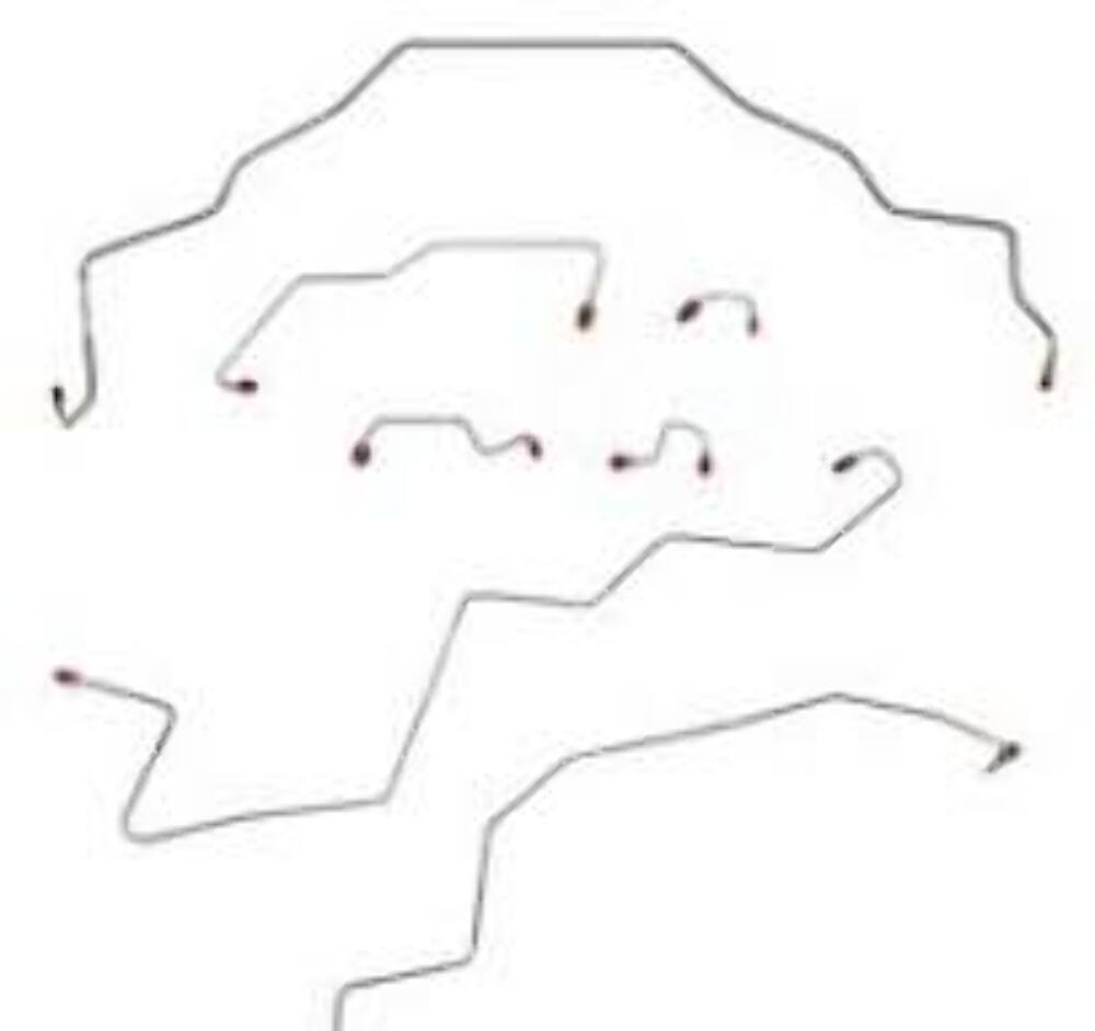 t 95-97 Dodge Ram 1500 Brake Line Kit 2WD Reg Cab/Long Bed AWABS Fine Lines