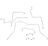 t 95-97 Dodge Ram 1500 Brake Line Kit 4WD Ext Cab/Short Bed AWABS Fine Lines
